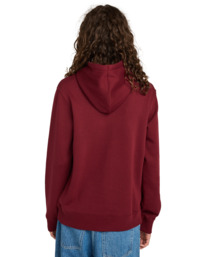 6 Icon Embroidery Po - Hoodie for Men Red ELYFT00198 Element