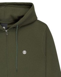 2 Icon Embroidery - Sudadera con cremallera para hombre Marron ELYFT00199 Element
