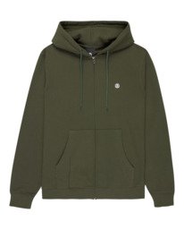 0 Icon Embroidery - Sudadera con cremallera para hombre Marron ELYFT00199 Element