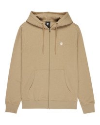 0 Icon Embroidery - Zip Sweatshirt for Men Beige ELYFT00199 Element