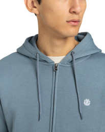 4 Icon Embroidery - Sweatshirt mit Reißverschluss für Männer Blau ELYFT00199 Element