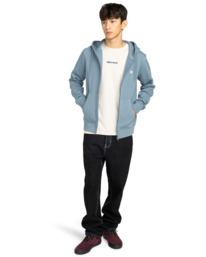 6 Icon Embroidery - Sweatshirt mit Reißverschluss für Männer Blau ELYFT00199 Element