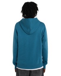 6 Icon Embroidery - Zip Sweatshirt for Men Blue ELYFT00199 Element