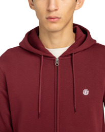 4 Icon Embroidery - Zip Sweatshirt for Men Red ELYFT00199 Element