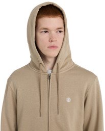4 Icon Embroidery - Zip Sweatshirt for Men Beige ELYFT00199 Element