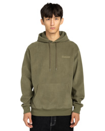 2 Serif Corduroy Po - Sudadera con capucha para hombre Verde ELYFT00201 Element
