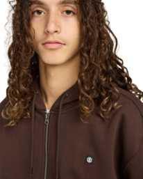 4 Icon Rain - Sweat zippé pour Homme Marron ELYFT00204 Element