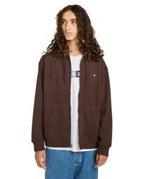 5 Icon Rain - Sweat zippé pour Homme Marron ELYFT00204 Element