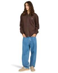 6 Icon Rain - Sweat zippé pour Homme Marron ELYFT00204 Element