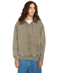 element, Cargo - Felpa con cerniera da Uomo, FOREST NIGHT (csn0) 2 Cargo - Felpa con cerniera da Uomo Brown ELYFT00206 Element
