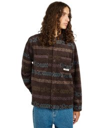 2 Polar - Camisa polar amplia para hombre Marron ELYFT00212 Element