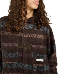 4 Polar - Camisa polar amplia para hombre Marron ELYFT00212 Element