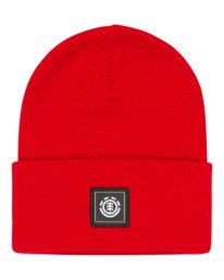 0 High Icon - Klassisches Beanie für Männer Rot ELYHA00232 Element