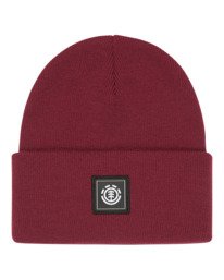 0 High Icon - Klassisches Beanie für Männer Rot ELYHA00232 Element