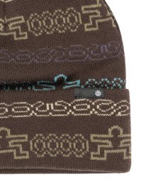 2 Mid Icon Jacquard - Klassisches Crown-Beanie für Männer Braun ELYHA00238 Element