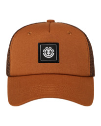 1 Icon Mesh - Gorra trucker con visera curva para hombre Marron ELYHA00248 Element