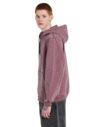 3 Dulcey - Hooded Canvas Jacket for Men Purple ELYJK00199 Element
