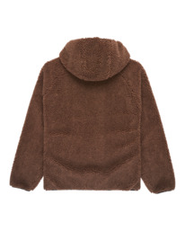 1 Wolfe Sherpa - Sweat à capuche réversible en sherpa pour Homme Marron ELYJK00225 Element