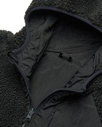 4 Wolfe Sherpa - Wendbarer Sherpa-Kapuzenpulli für Männer Schwarz ELYJK00225 Element