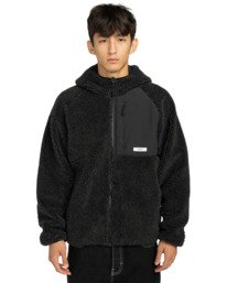 2 Wolfe Sherpa - Reversible Sherpa Hoodie for Men Black ELYJK00225 Element