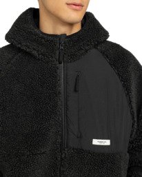 4 Wolfe Sherpa - Reversible Sherpa Hoodie for Men Black ELYJK00225 Element