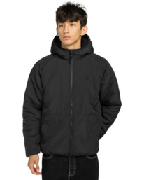 5 Wolfe Sherpa - Reversible Sherpa Hoodie for Men Black ELYJK00225 Element