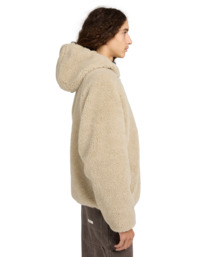 5 Wolfe Sherpa - Reversible Sherpa Hoodie for Men Beige ELYJK00225 Element