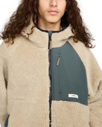 6 Wolfe Sherpa - Reversible Sherpa Hoodie for Men Beige ELYJK00225 Element