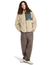 9 Wolfe Sherpa - Reversible Sherpa Hoodie for Men Beige ELYJK00225 Element