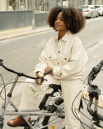 3 Poema - Trucker Jacket for Women White ELYJK00242 Element