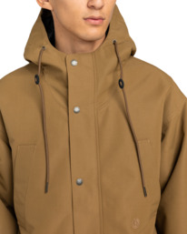 4 Fishtail - Fishtail-Parka für Männer Braun ELYJK00270 Element