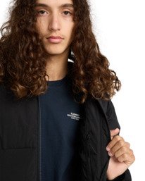 5 Hooded Puffer - Puffer Jacket for Men Blue ELYJK00276 Element