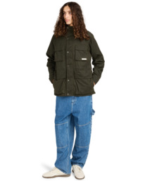 6 Field Waxed Parka - Gewachster Parka für Männer Grün ELYJK00280 Element