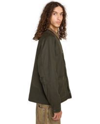 3 Orchard Waxed - Gewachste Jacke für Männer Grün ELYJK00281 Element