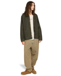7 Orchard Waxed - Gewachste Jacke für Männer Grün ELYJK00281 Element
