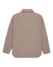 1 Lodge Check - Padded Overshirt for Men Brown ELYJK00282 Element