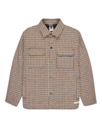 0 Lodge Check - Padded Overshirt for Men Brown ELYJK00282 Element