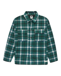 0 Lodge Check - Gepolstertes Überhemd für Männer Grün ELYJK00282 Element