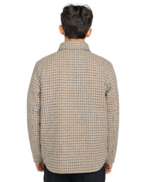8 Lodge Check - Padded Overshirt for Men Brown ELYJK00282 Element
