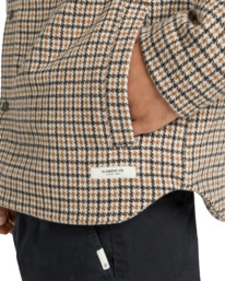 5 Lodge Check - Padded Overshirt for Men Brown ELYJK00282 Element