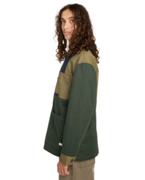 3 Crossroads Patchwork Overshirt - Überhemd für Männer Schwarz ELYJK00284 Element