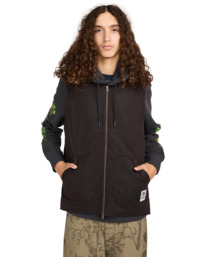 2 Bigfoot Waxed - Gilet ciré pour Homme Marron ELYJK00290 Element