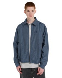 2 Harrington Gingham - Water-Resistant Jacket for Men White ELYJK00306 Element