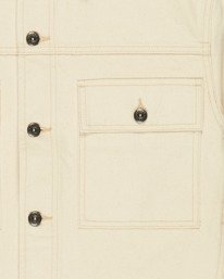 2 Trucker Low Tide - Canvas-Jacke f&uuml;r M&auml;nner Weiss ELYJK00308 Element