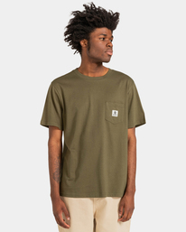 2 Basic Pocket - T-Shirt for Men Beige ELYKT00116 Element
