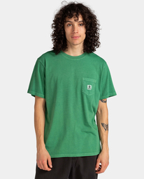 2 Basic Pocket - T-Shirt for Men Green ELYKT00118 Element