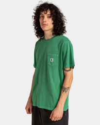 3 Basic Pocket - T-Shirt for Men Green ELYKT00118 Element