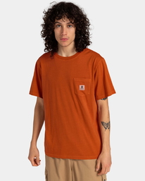 2 Basic Pocket - T-Shirt for Men Orange ELYKT00118 Element