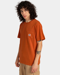 3 Basic Pocket - T-Shirt for Men Orange ELYKT00118 Element