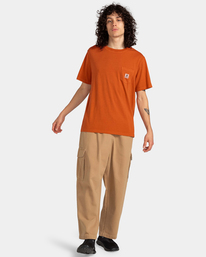 5 Basic Pocket - T-Shirt for Men Orange ELYKT00118 Element